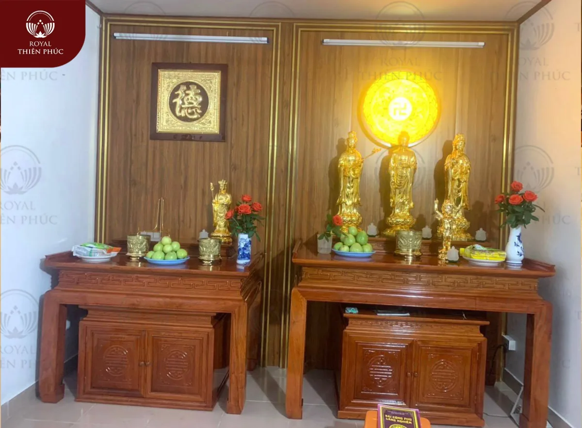 Bàn giao Bộ tượng Phật & tranh chữ cho khách hàng tại Hải Phòng 1 Bàn giao Bộ tượng Phật & tranh chữ cho khách hàng tại Hải Phòng
